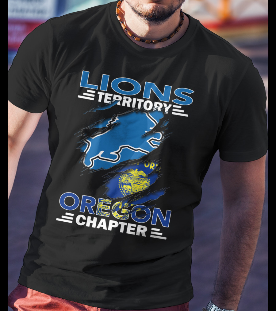 Lions Territory Oregon Chapter State Flag T-Shirt