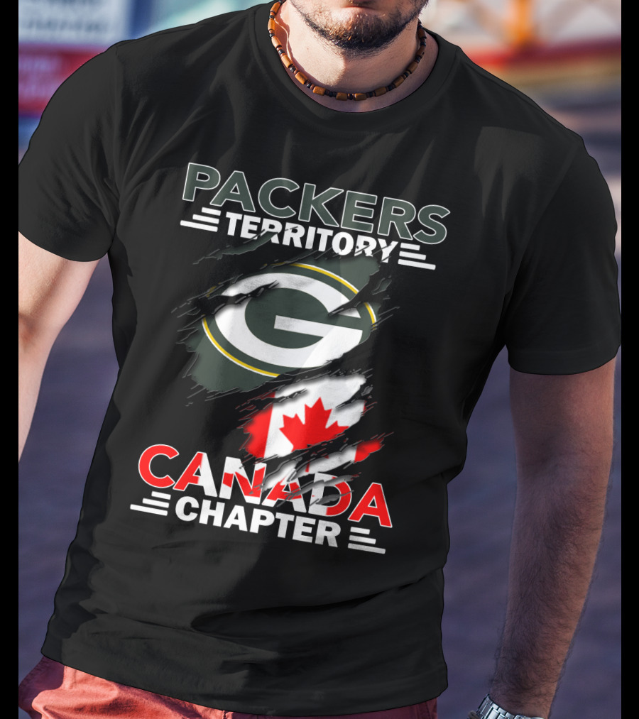 Packers Territory Canada Chapter G Logo With Canadian Flag Elements T-Shirt