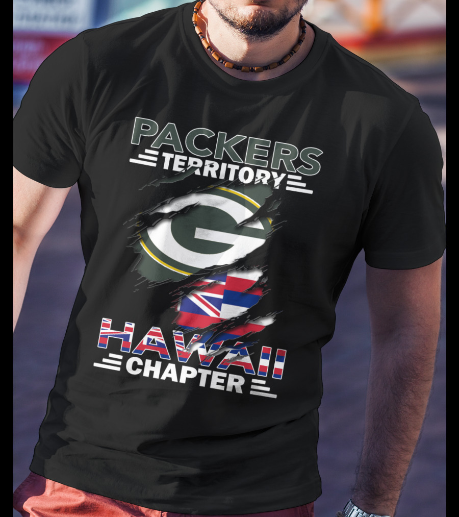 Packers Territory Hawaii Chapter Green Bay Football Fan T-Shirt