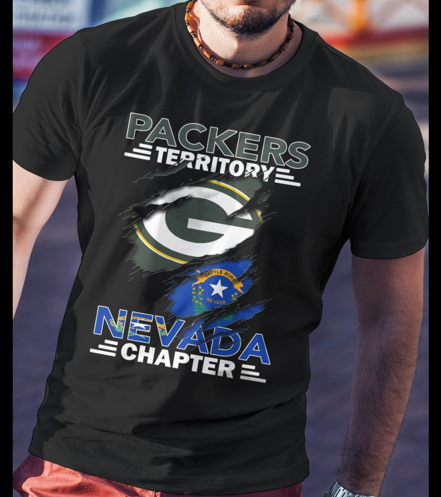 Packers Territory Green Bay G Nevada Chapter Battle Born T-Shirt