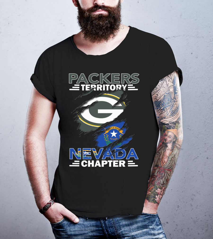 Packers Territory Green Bay G Nevada Chapter Battle Born T-Shirt
