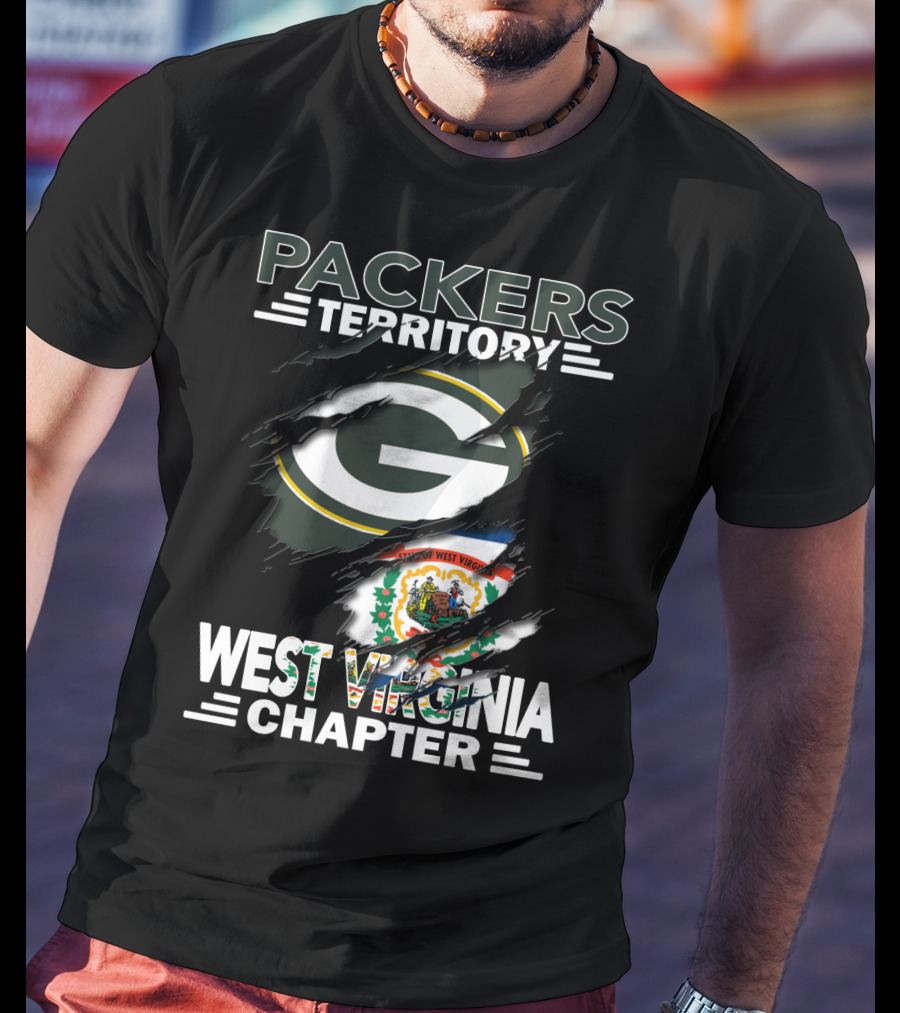 Packers Territory West Virginia Chapter Green Bay Packers Logo West Virginia Emblem T-Shirt