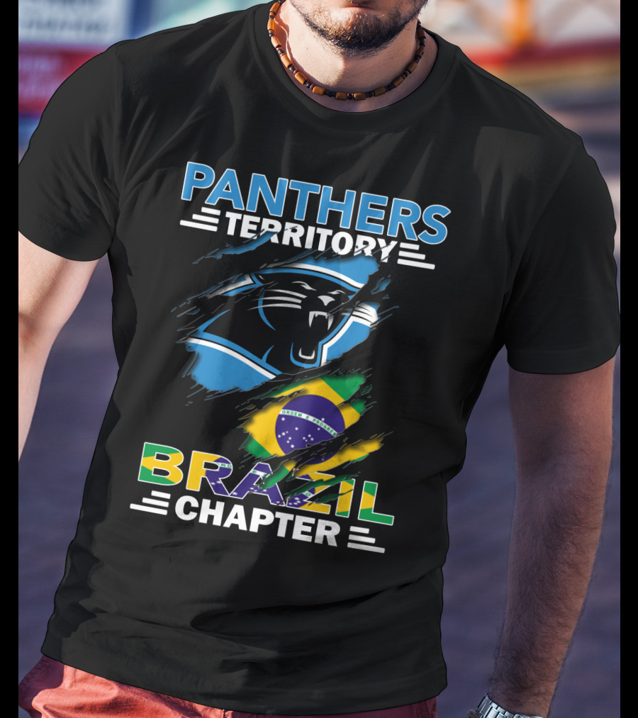 Panthers Territory Brazil Chapter Flag And Panther T-Shirt