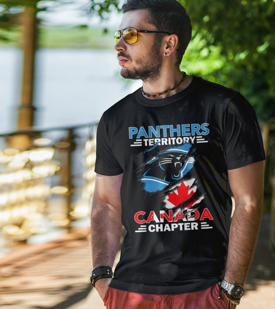 Panthers Territory Canada Chapter Canadian Flag Logo Integration T-Shirt