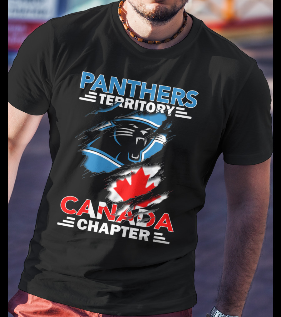 Panthers Territory Canada Chapter Canadian Flag Logo Integration T-Shirt