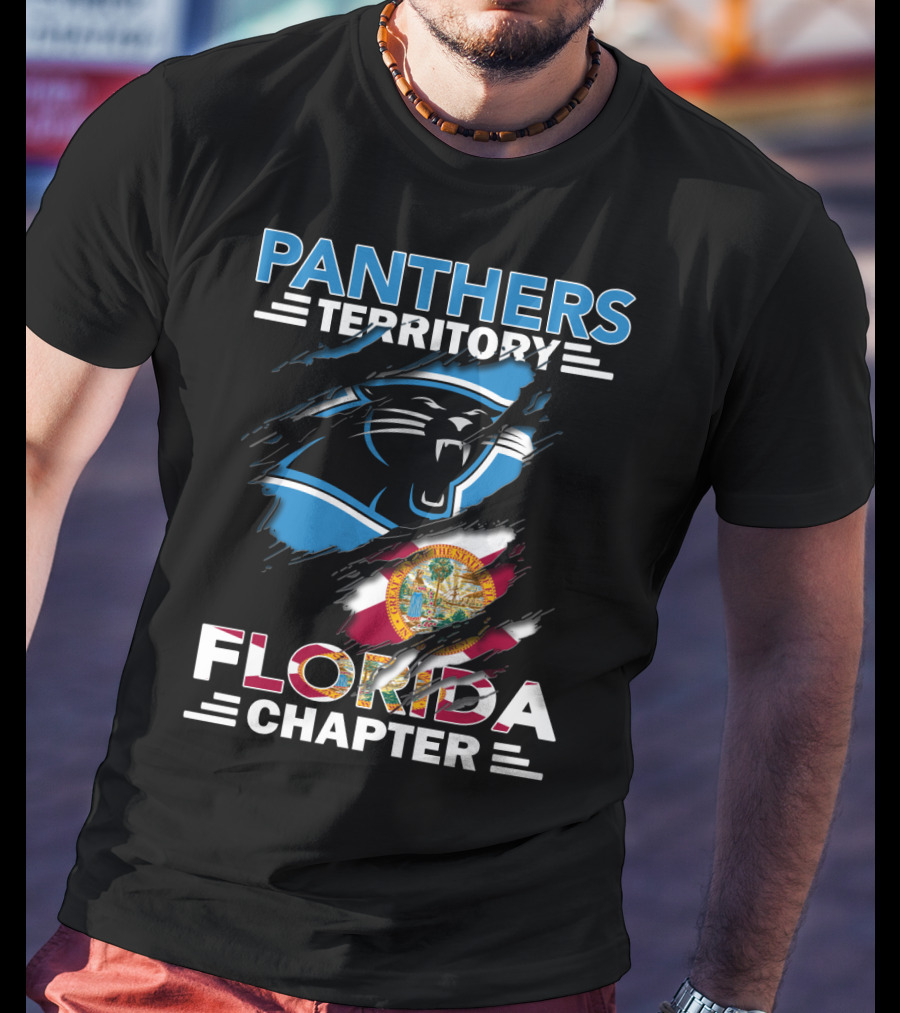 Panthers Territory Florida Chapter Logo With State Flag Elements T-Shirt