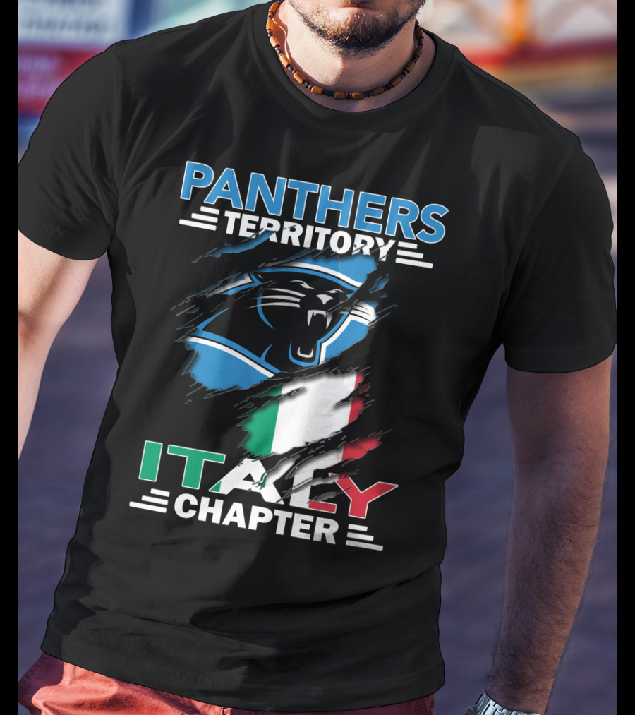 Panthers Territory Italy Chapter Flag-Themed T-Shirt