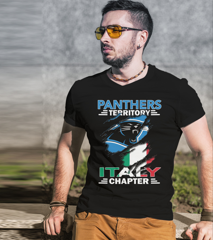 Panthers Territory Italy Chapter Flag-Themed T-Shirt