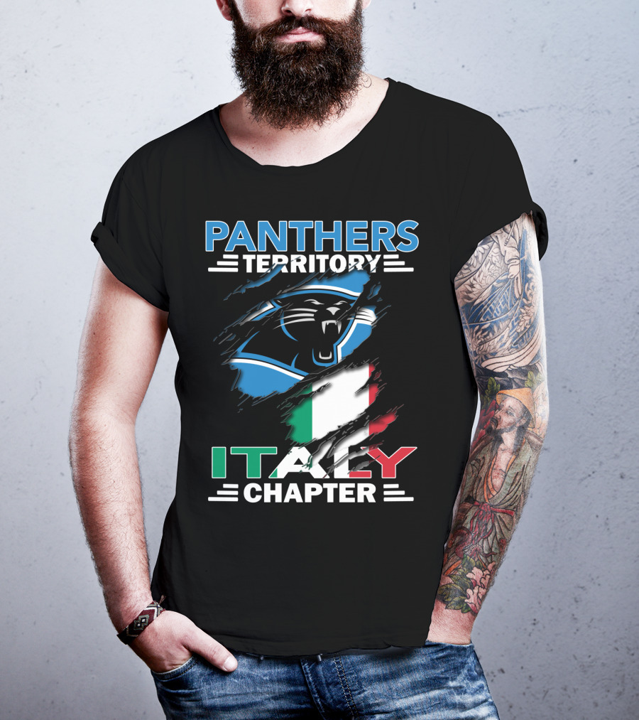 Panthers Territory Italy Chapter Flag-Themed T-Shirt
