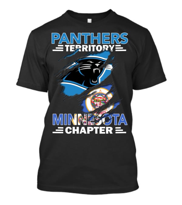 Panthers Territory Minnesota Chapter Flag And Logo Combination T-Shirt