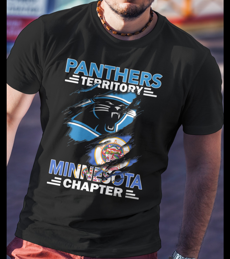 Panthers Territory Minnesota Chapter Flag And Logo Combination T-Shirt