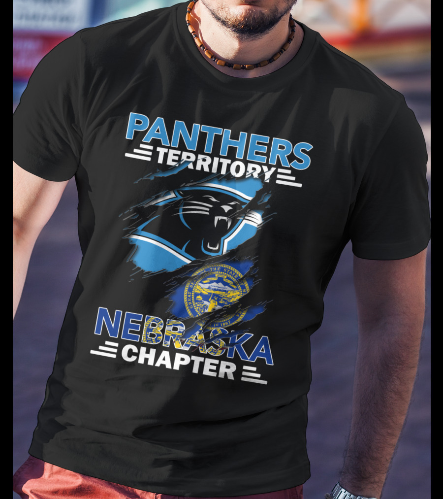 Panthers Territory Nebraska Chapter State Seal And Panther T-Shirt
