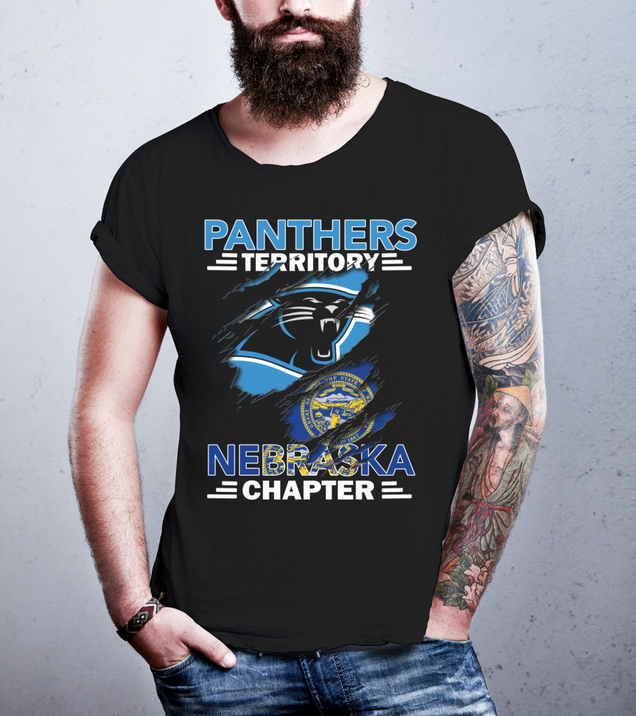 Panthers Territory Nebraska Chapter State Seal And Panther T-Shirt