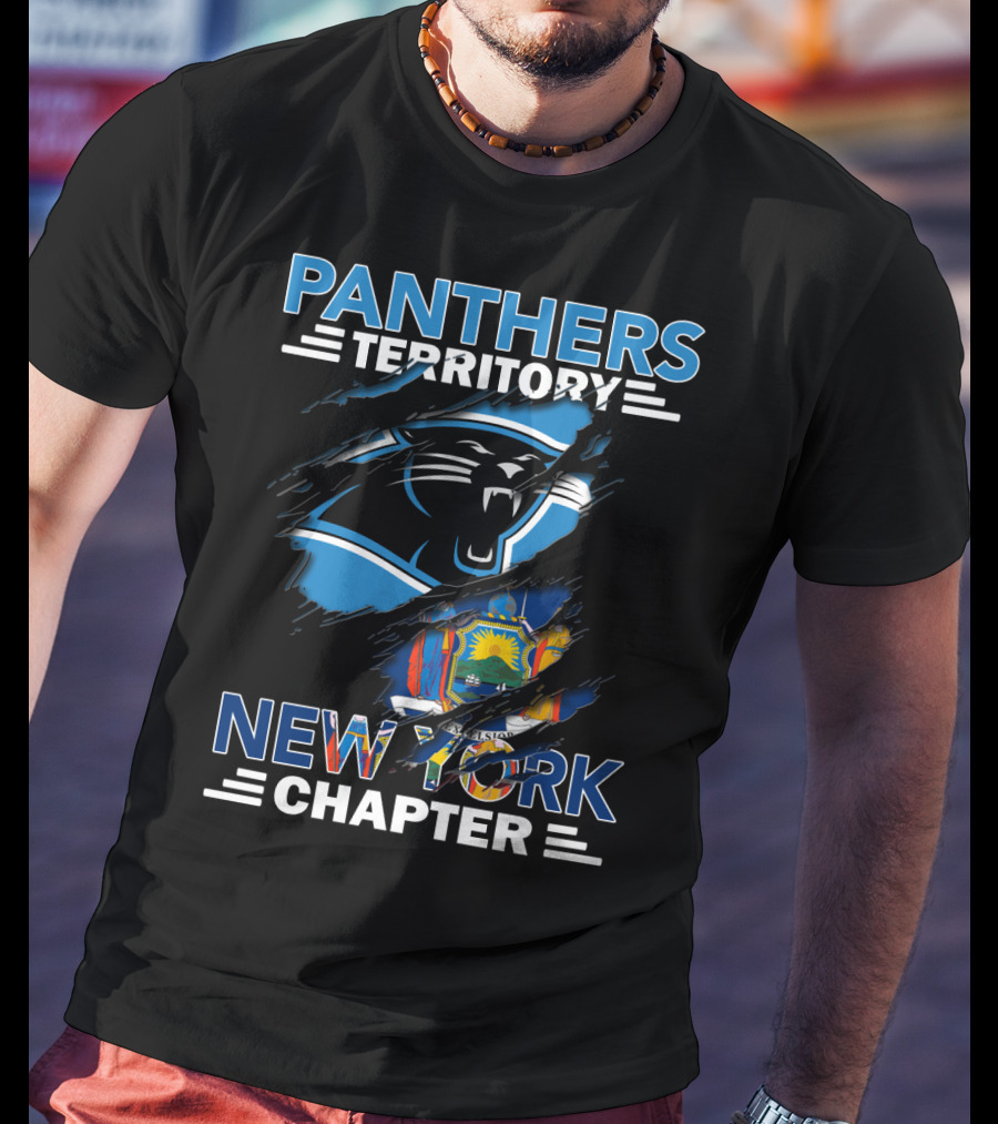 Panthers Territory New York Chapter State Flag T-Shirt