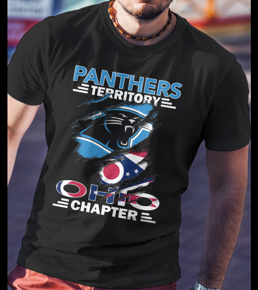 Panthers Territory Ohio Chapter Flag And Logo Combo T-Shirt