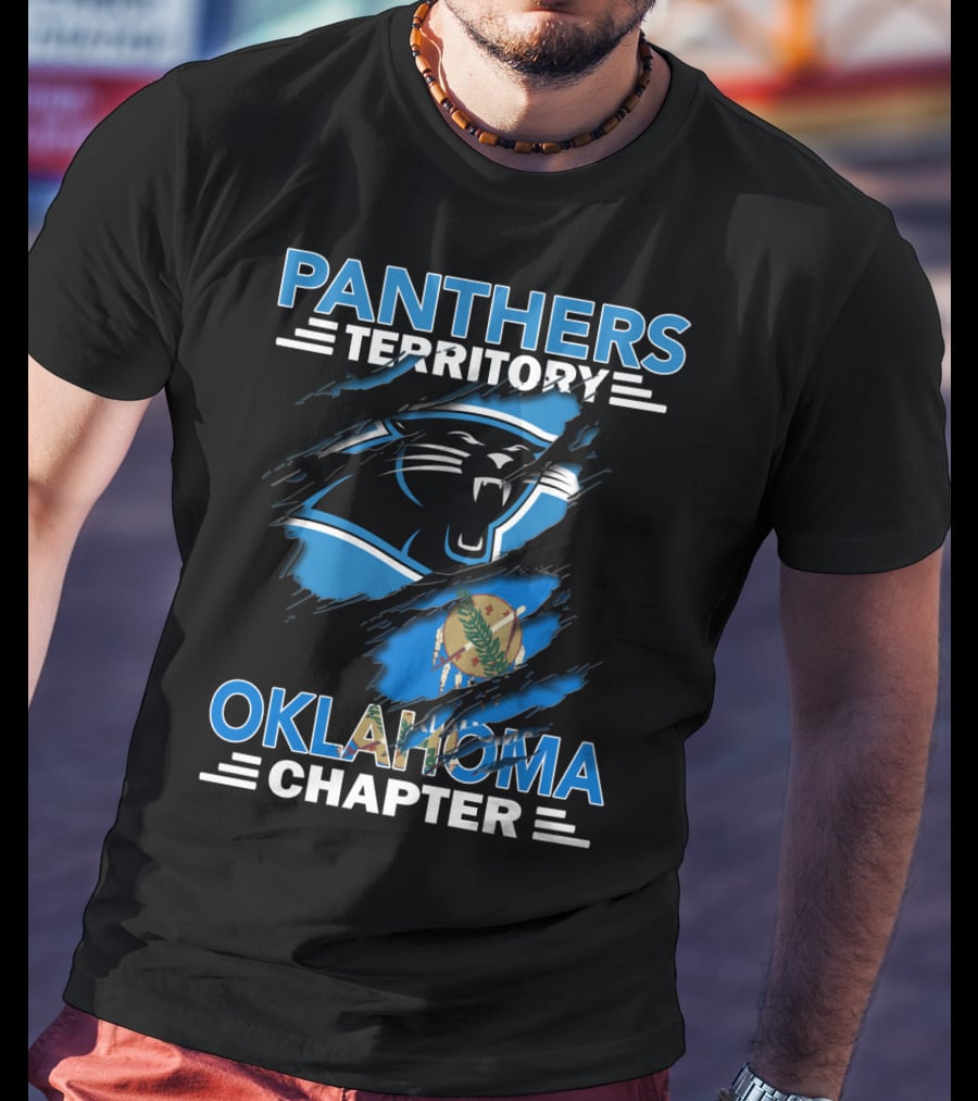 Panthers Territory Oklahoma Chapter Flag And Panther T-Shirt