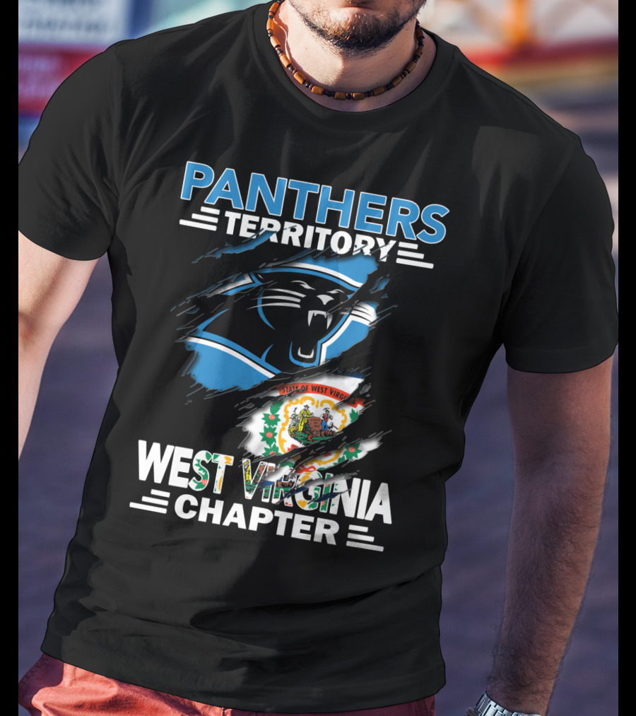 Panthers Territory West Virginia Chapter Football Fan Club State Pride T-Shirt