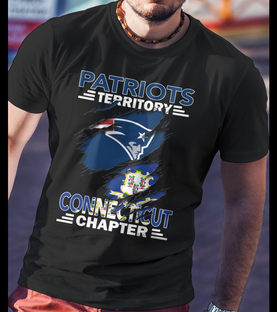 Patriots Territory Connecticut Chapter Logo With State Flag T-Shirt