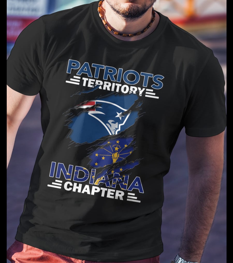 Patriots Territory Indiana Chapter New England Patriots Fan Club T-Shirt