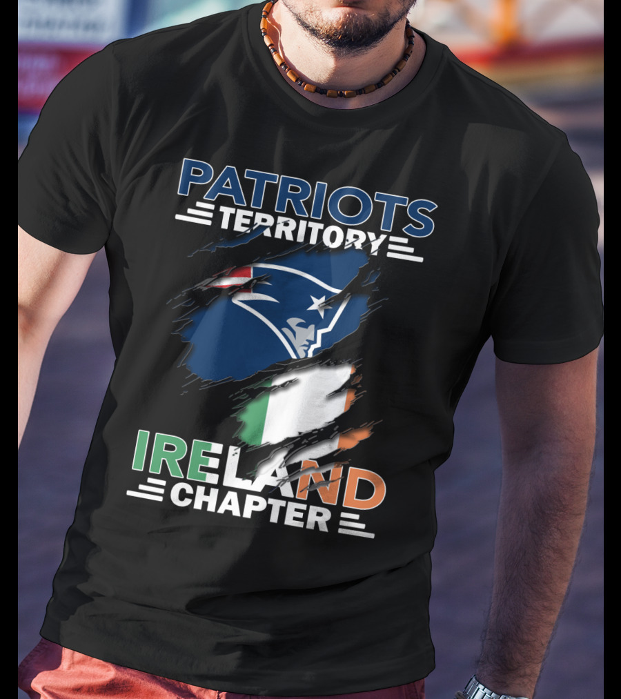 Patriots Territory Ireland Chapter New England Flag T-Shirt
