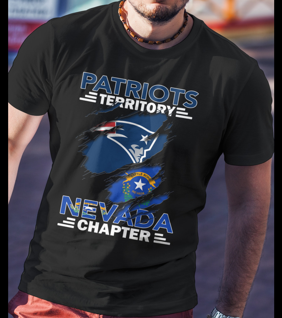 Patriots Territory Nevada Chapter Battle Born Flag T-Shirt