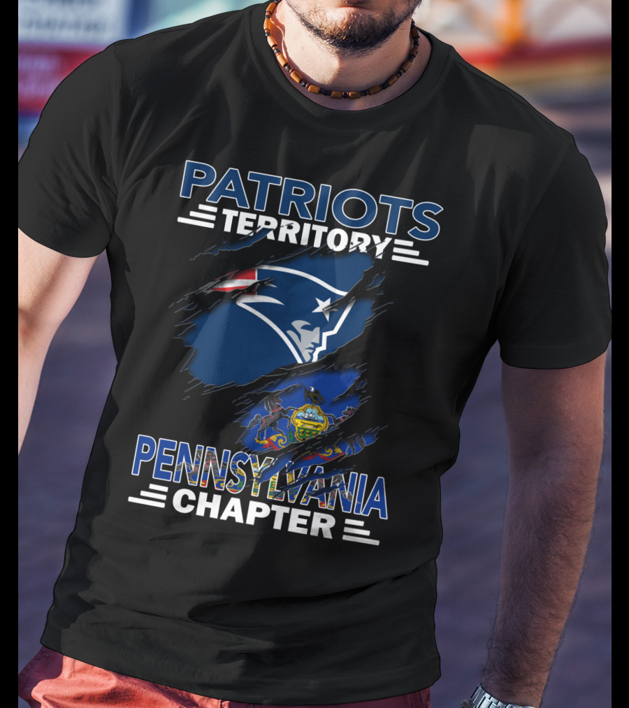Patriots Territory Pennsylvania Chapter New England Patriots Fan Club Symbolic T-Shirt