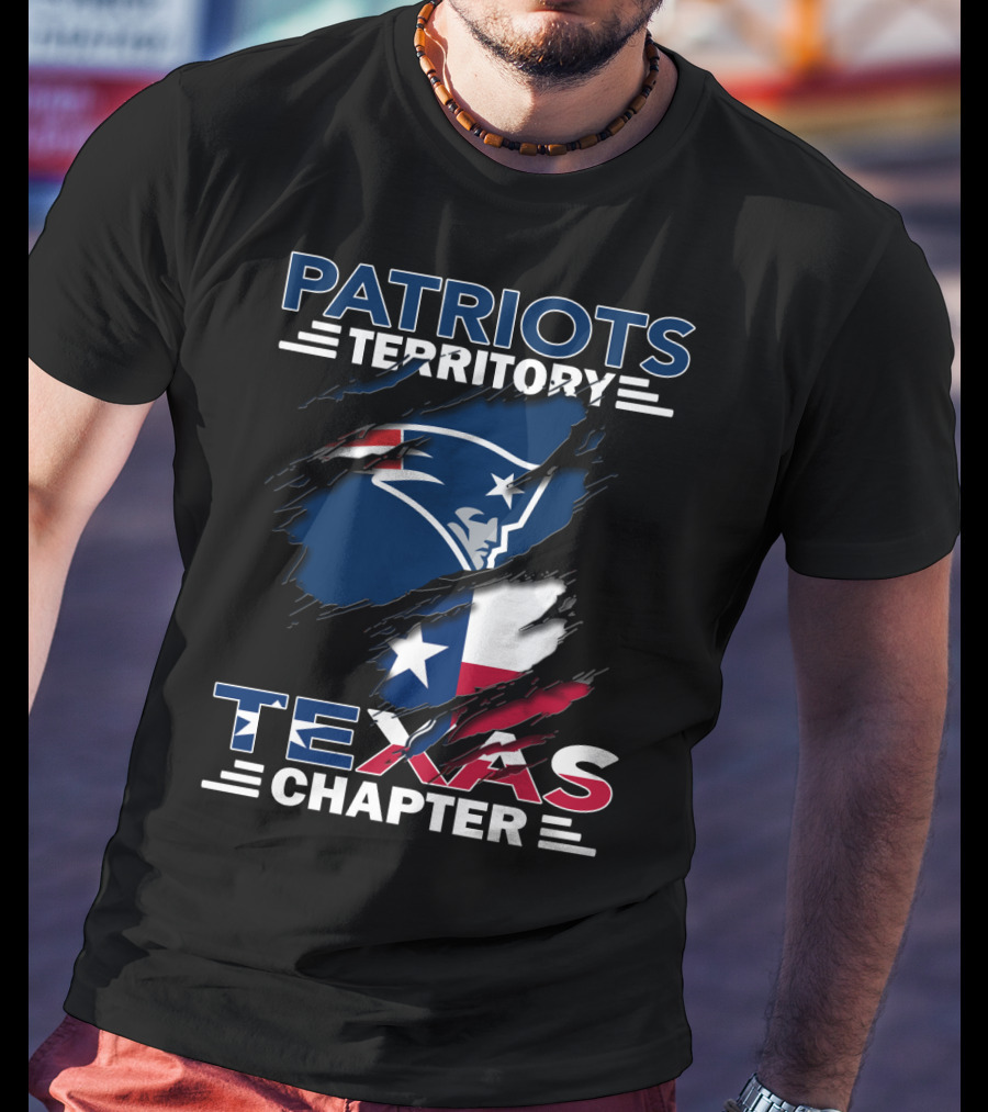 Patriots Territory Texas Chapter Ripped Flag T-Shirt