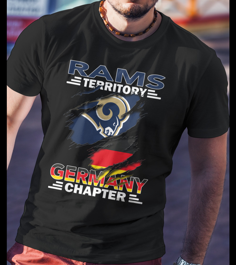 Rams Territory Germany Chapter Flag T-Shirt