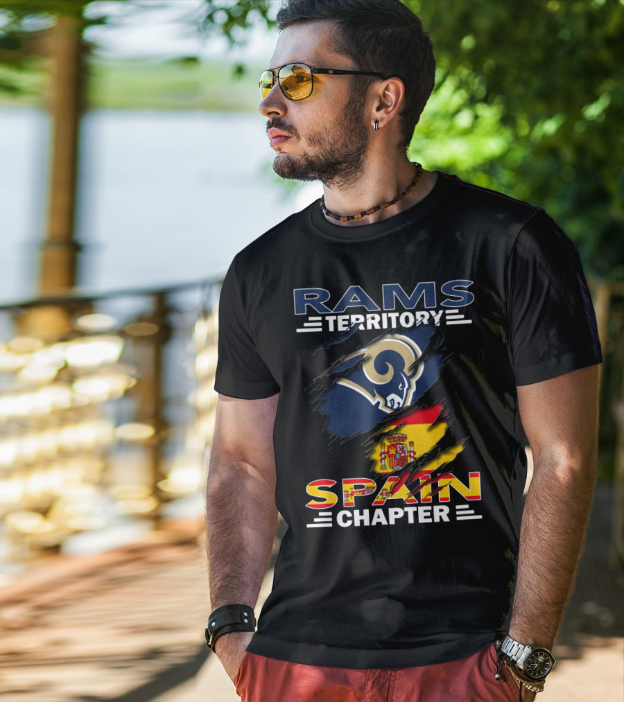 Rams Territory Spain Chapter Flag Crest T-Shirt