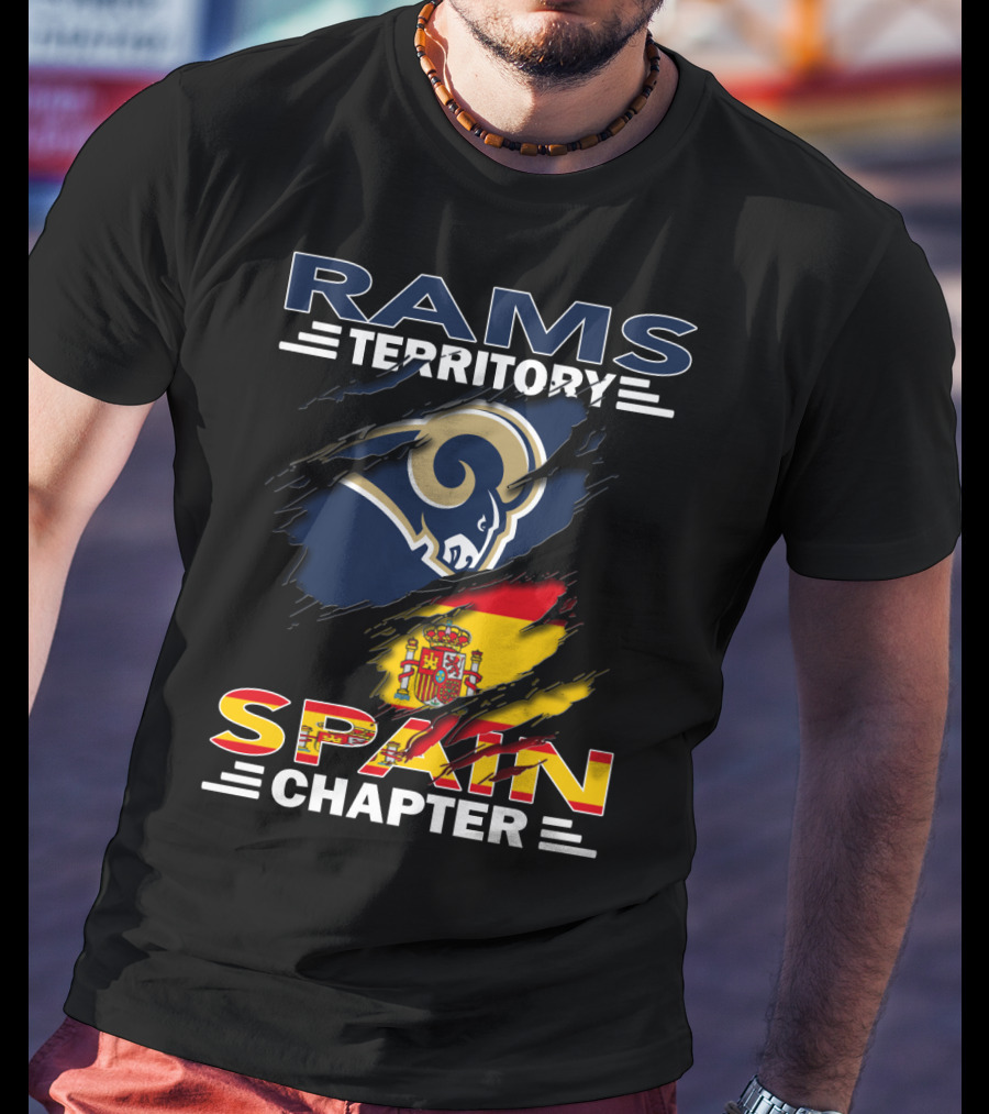 Rams Territory Spain Chapter Flag Crest T-Shirt