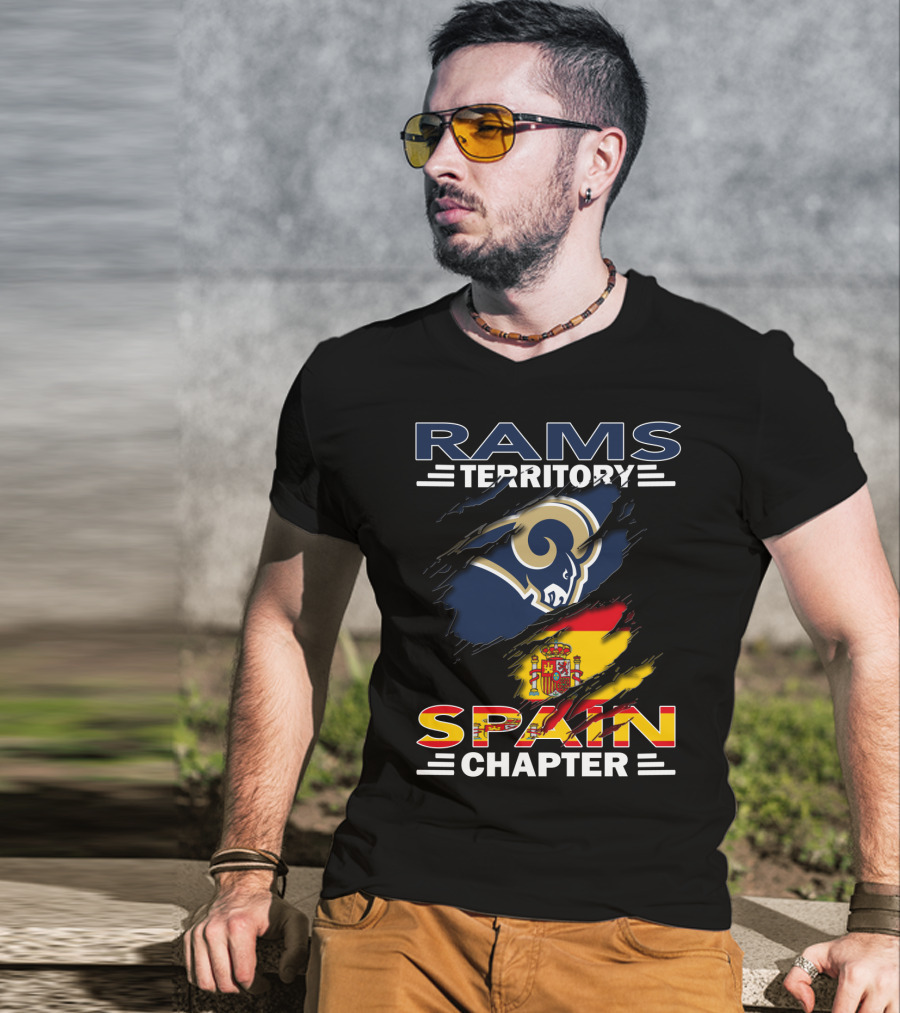 Rams Territory Spain Chapter Flag Crest T-Shirt