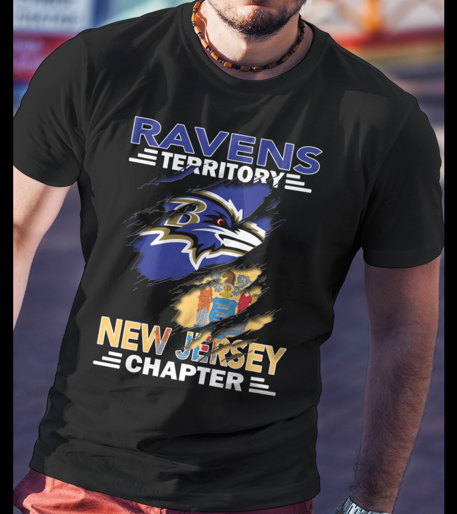 Ravens Territory New Jersey Chapter NFL Fan Community Cleaved T-Shirt
