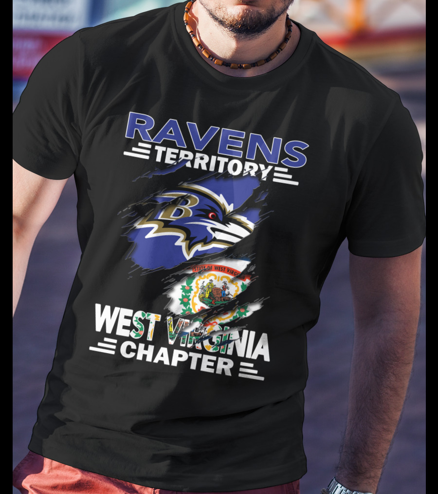 Ravens Territory West Virginia Chapter State Of West Virginia Ravens T-Shirt