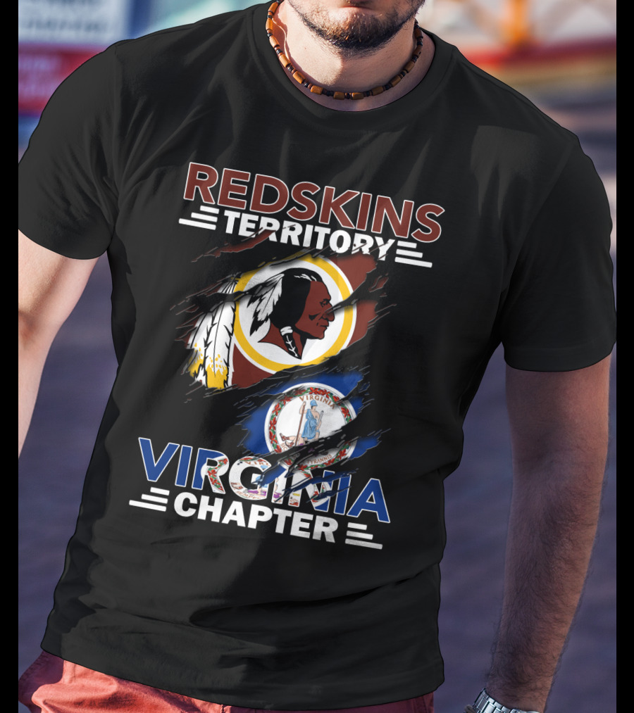 Redskins Territory Virginia Chapter Flag T-Shirt