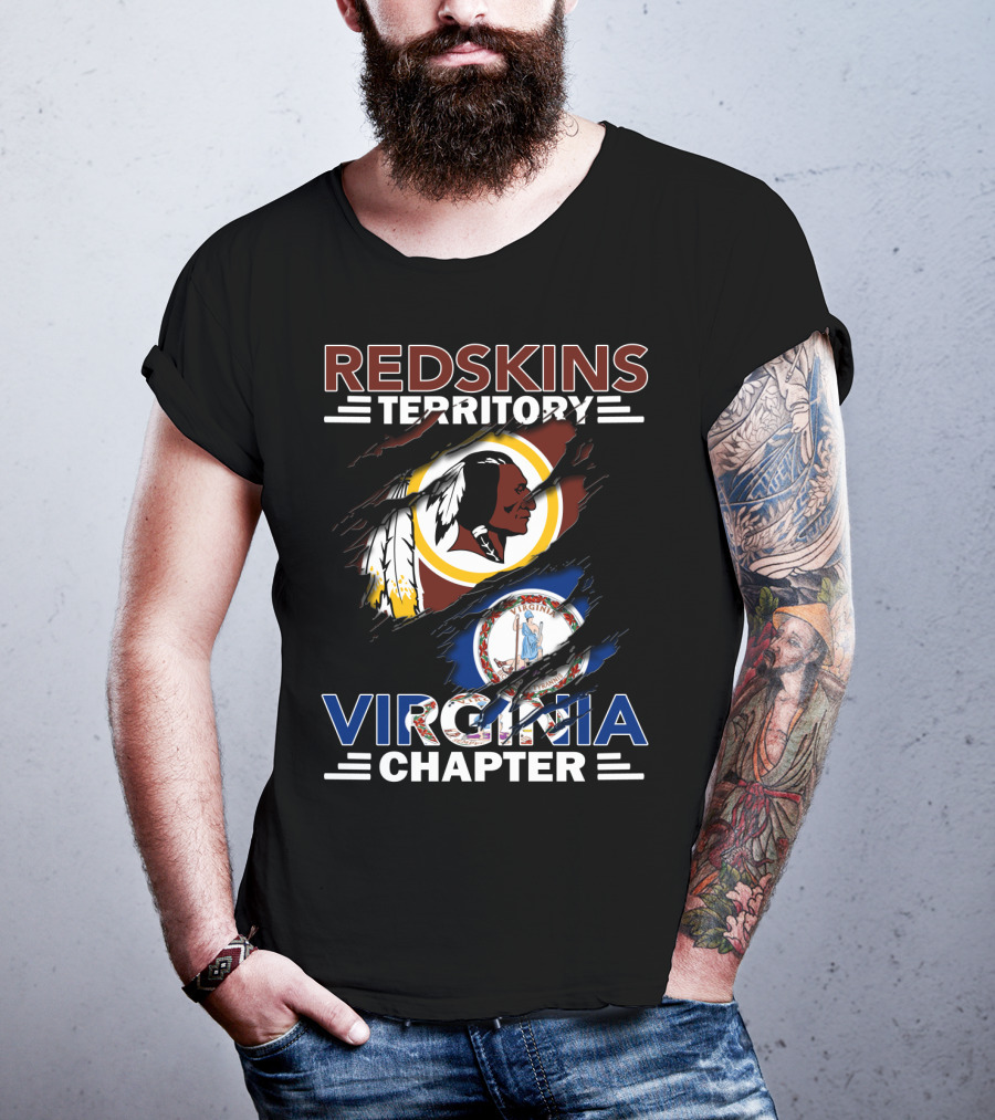 Redskins Territory Virginia Chapter Flag T-Shirt