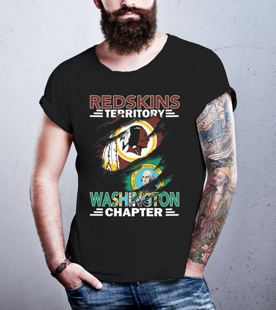 Redskins Territory Washington Chapter Seal Of The State Of Washington T-Shirt