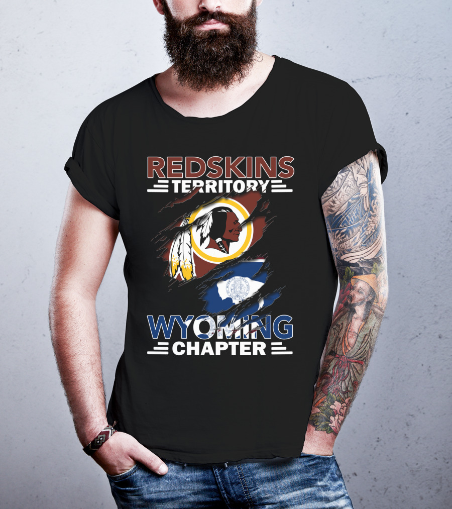 Redskins Territory Wyoming Chapter Flag T-Shirt