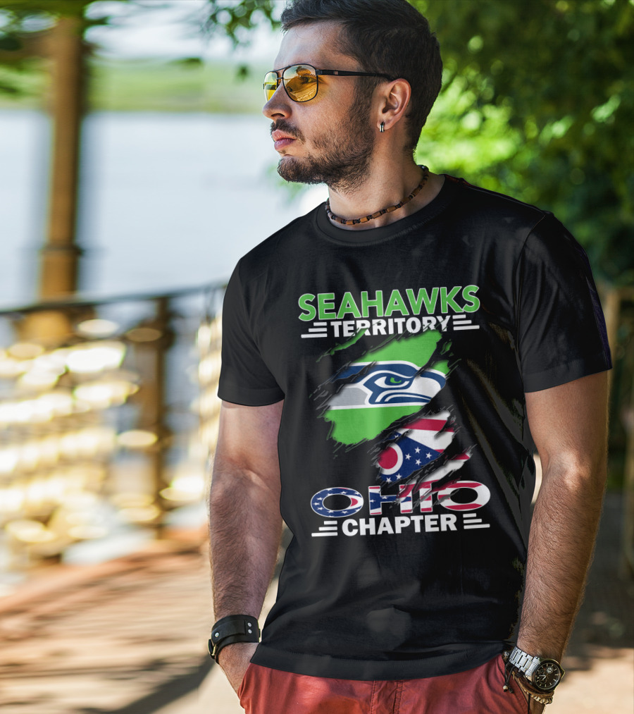 Seahawks Territory Ohio Chapter Flag T-Shirt