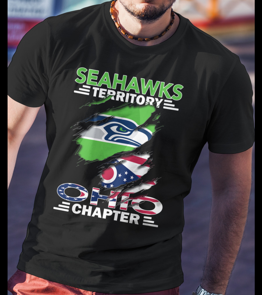 Seahawks Territory Ohio Chapter Flag T-Shirt