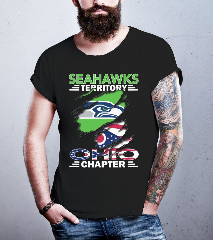 Seahawks Territory Ohio Chapter Flag T-Shirt