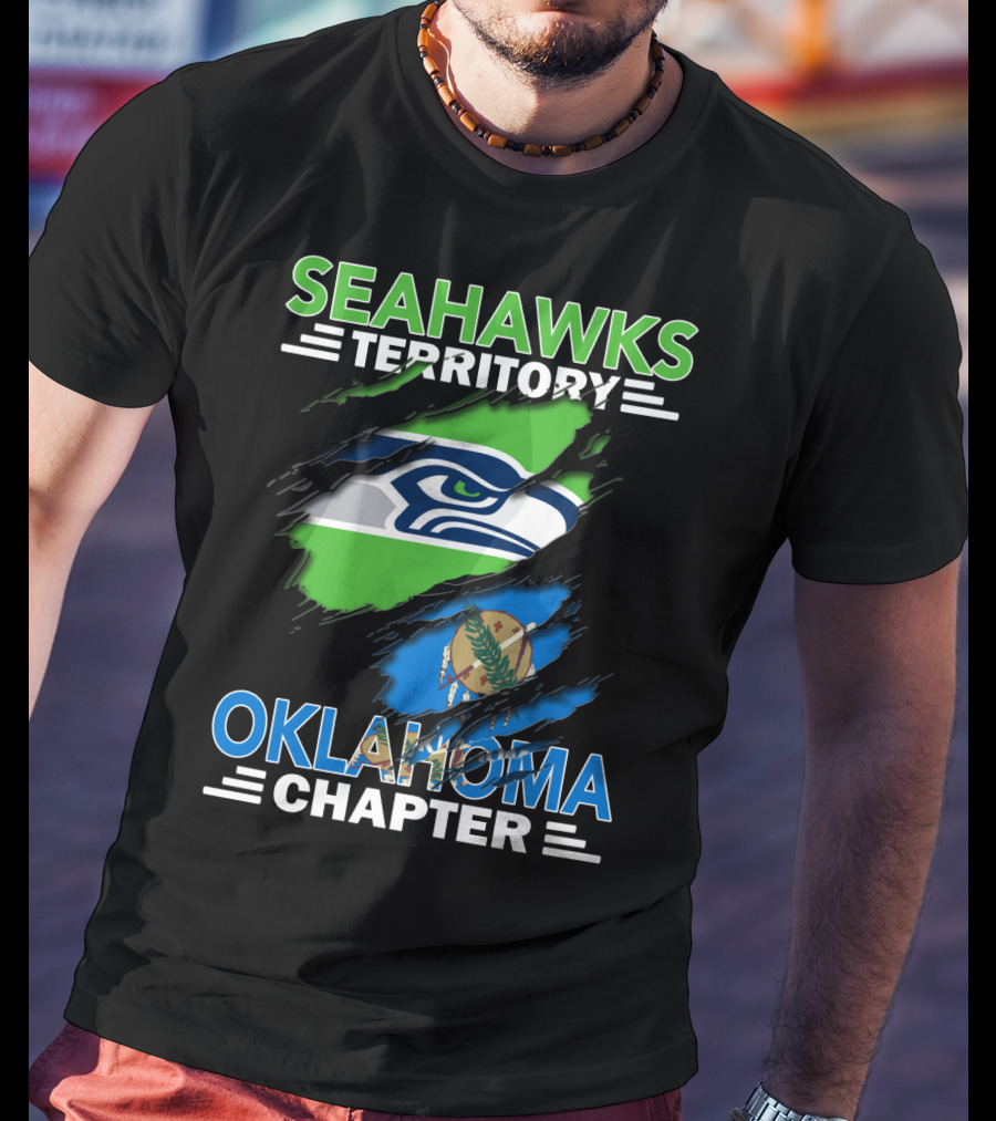 Seahawks Territory Oklahoma Chapter NFL Football Fan Group T-Shirt