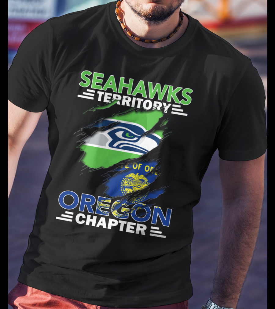 Seahawks Territory Oregon Chapter Rip Through State Pride T-Shirt