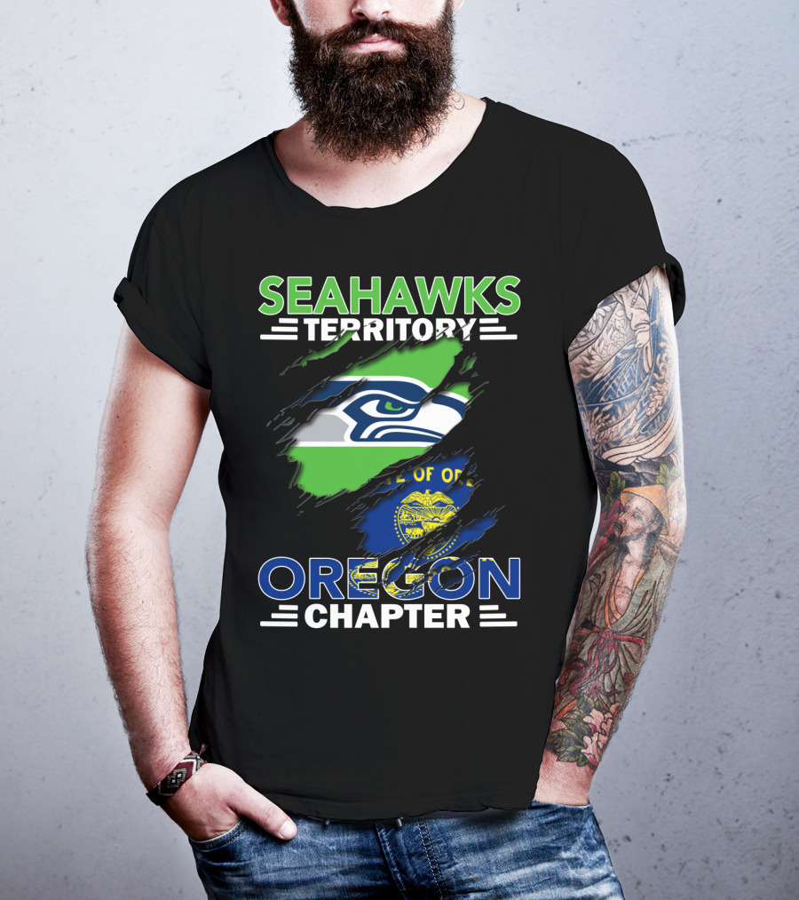 Seahawks Territory Oregon Chapter Rip Through State Pride T-Shirt