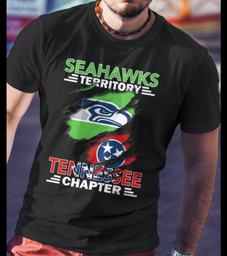 Seahawks Territory Tennessee Chapter Hidden Logos Banner T-Shirt
