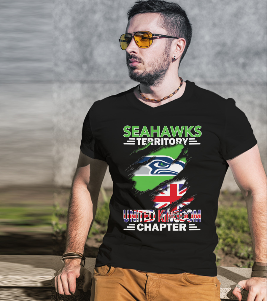 Seahawks Territory United Kingdom Chapter Flag T-Shirt