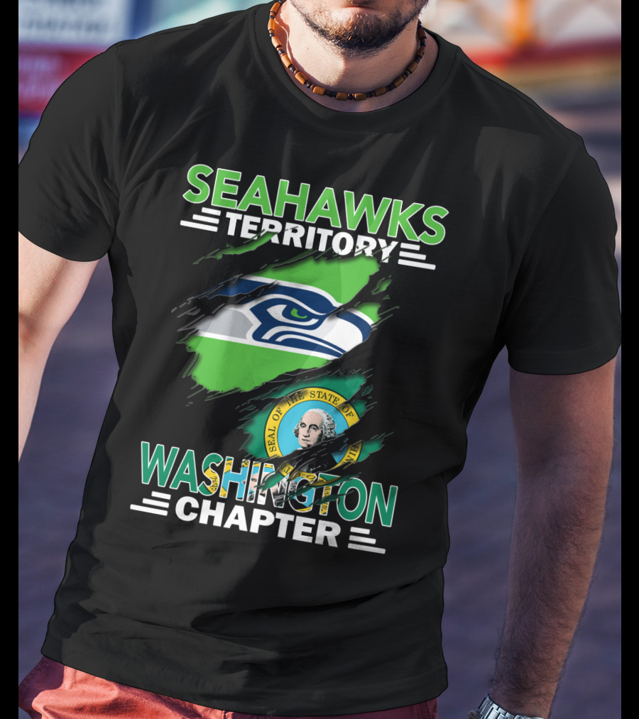 Seahawks Territory Washington Chapter Seal State T-Shirt