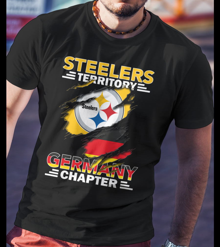 Steelers Territory Germany Chapter Steelers Logo German Flag T-Shirt