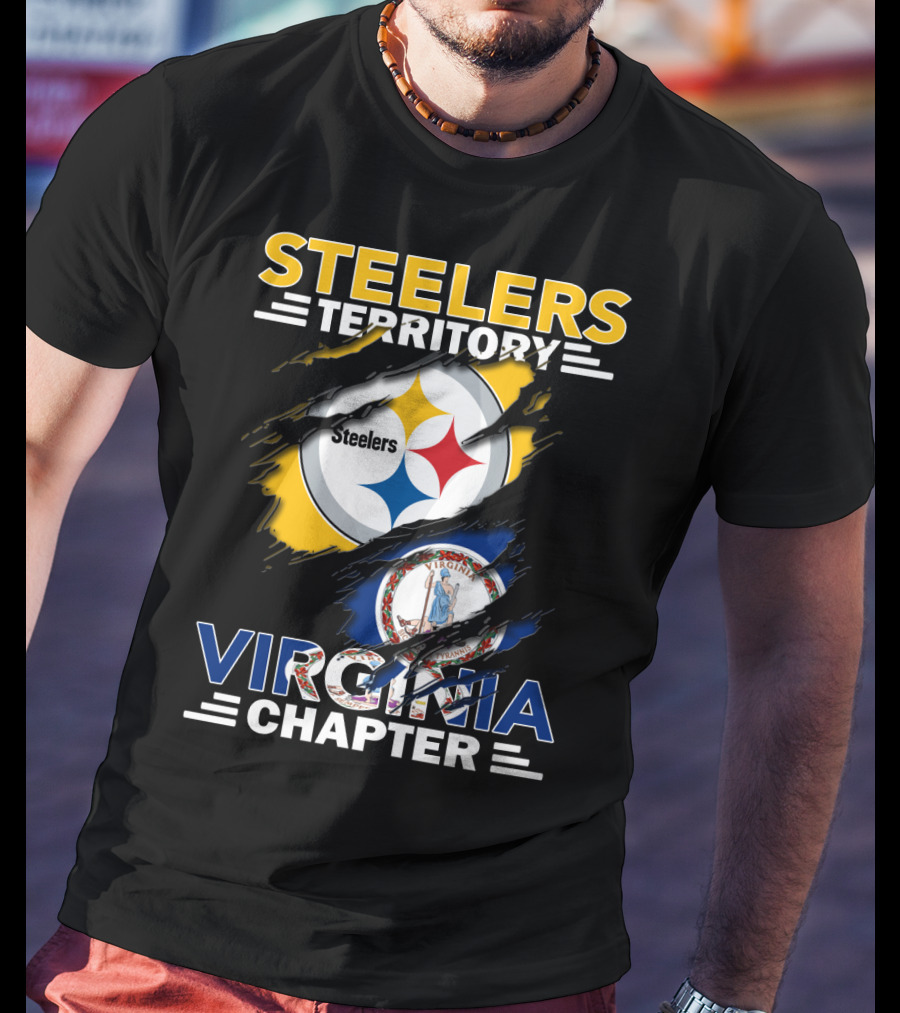 Steelers Territory Virginia Chapter Flag T-Shirt