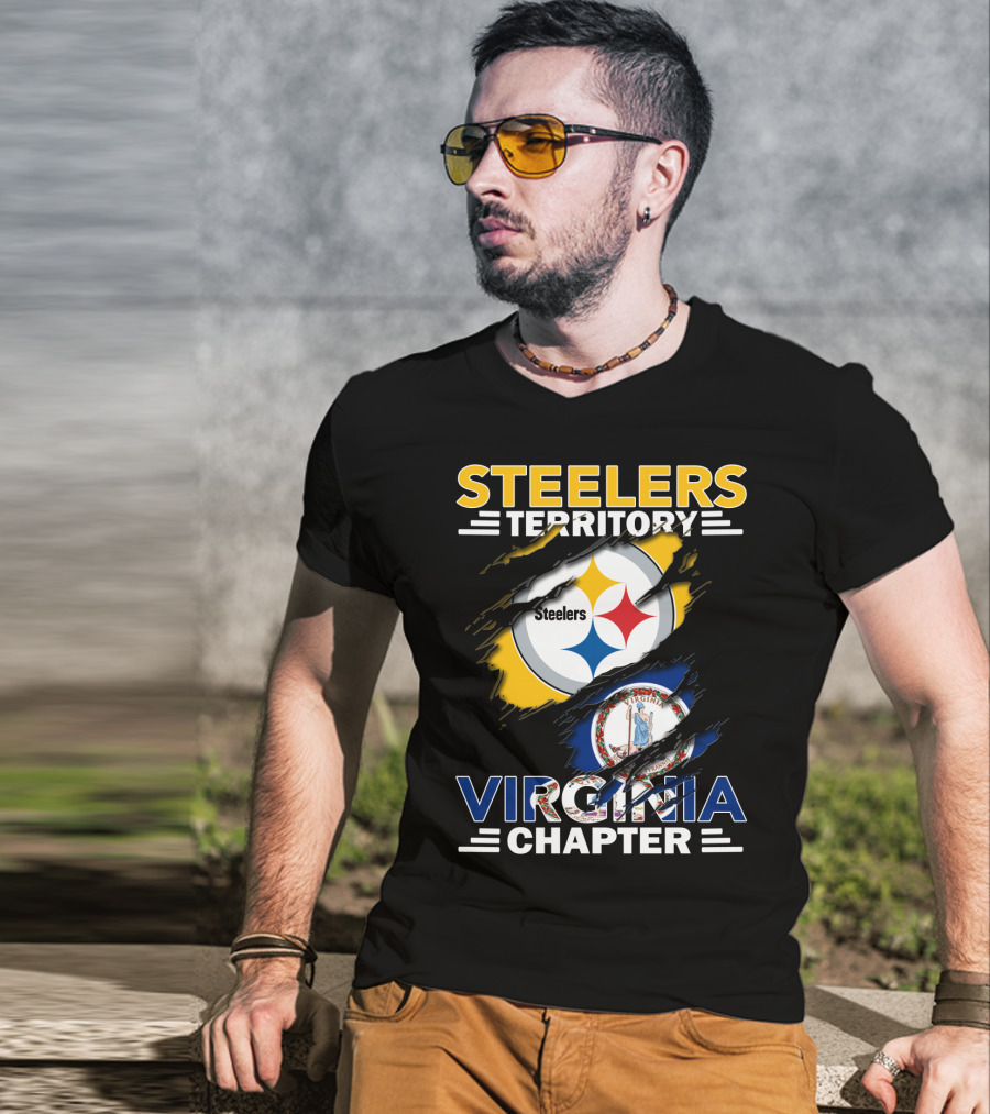 Steelers Territory Virginia Chapter Flag T-Shirt