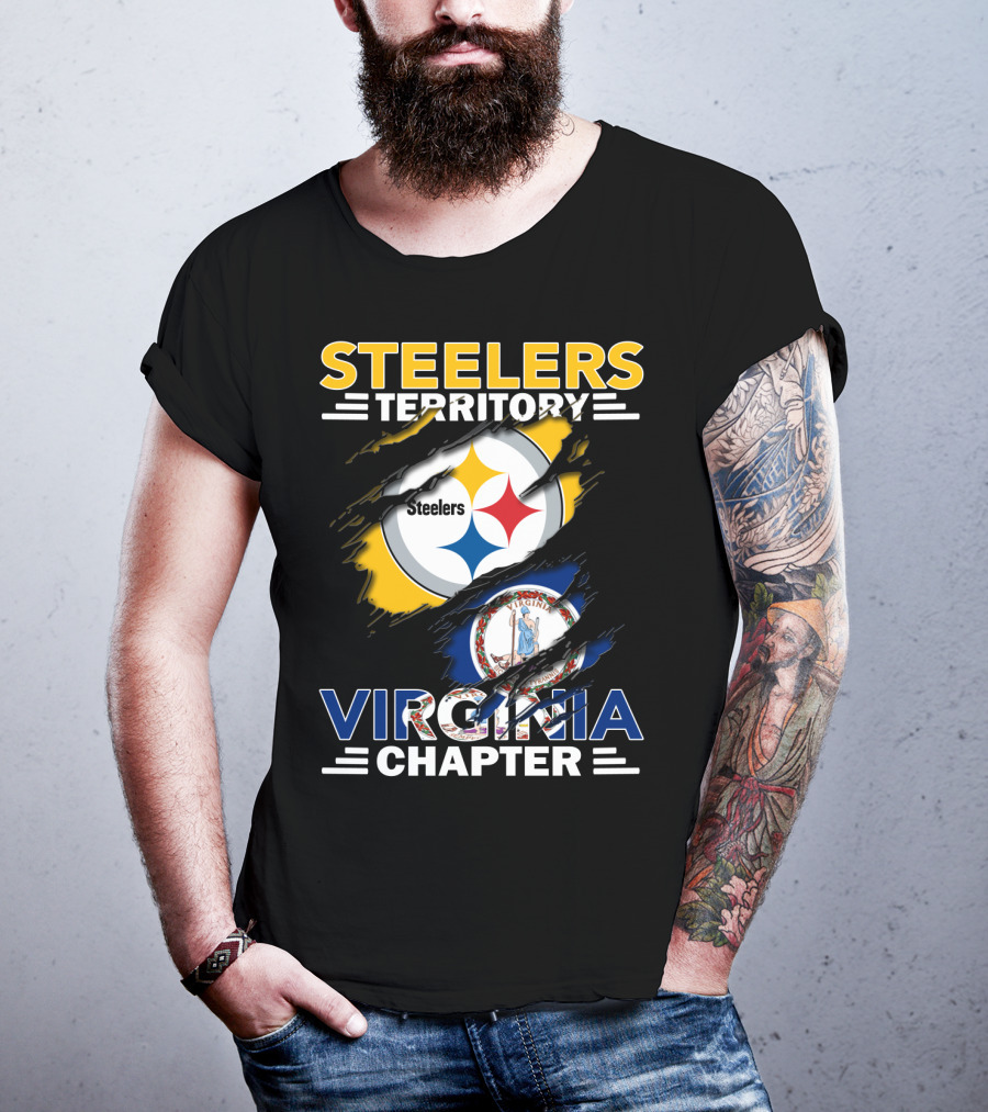 Steelers Territory Virginia Chapter Flag T-Shirt